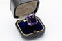 Bague 53 Bague en or blanc 14 ct avec améthyste 15,5 ct 58 Facettes 11488