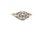 Bague 56 Bague solitaire ancienne en or 18 carats et diamant 0,75 ct 58 Facettes 11153