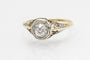 Bague 56 Bague solitaire ancienne en or 18 carats et diamant 0,75 ct 58 Facettes 11153