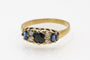 Bague Bague ancienne en or jaune 18k, saphirs et diamants 58 Facettes 11559