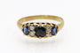 Bague Bague ancienne en or jaune 18k, saphirs et diamants 58 Facettes 11559