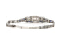 Bracelet Bracelet Art déco en or blanc 14 carats avec diamants et saphirs synthétiques 58 Facettes 11767