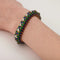 Bracelet Bracelet en or jaune 750/1000, émail bleu et vert, diamants taille brillant 58 Facettes