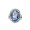 Bague 52 Bague en or blanc 750 saphirs et diamants 58 Facettes