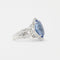 Bague 52 Bague en or blanc 750 saphirs et diamants 58 Facettes