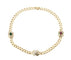 Collier Collier en or jaune 750/1000, diamants, rubis et émeraude 58 Facettes