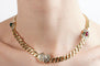 Collier Collier en or jaune 750/1000, diamants, rubis et émeraude 58 Facettes