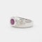 Bague 49 Bague rubis et diamants en or blanc 750 58 Facettes