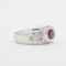 Bague 49 Bague rubis et diamants en or blanc 750 58 Facettes