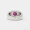 Bague 49 Bague rubis et diamants en or blanc 750 58 Facettes