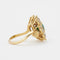 Bague 56 Bague émeraude et diamants navettes en or jaune 750 58 Facettes