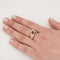 Bague 55 Bague en or jaune 750 avec rubis et diamants 58 Facettes