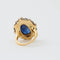 Bague 52 Bague Pompadour saphir cabochon et diamants en or jaune 58 Facettes
