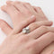 Bague 53 Art déco - Bague en platine 950 sertie de diamants 58 Facettes