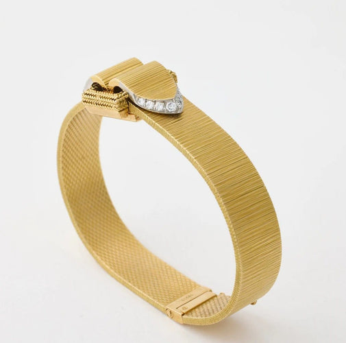 Montre Movado - Montre bracelet en or jaune 750/1000 avec diamants 58 Facettes