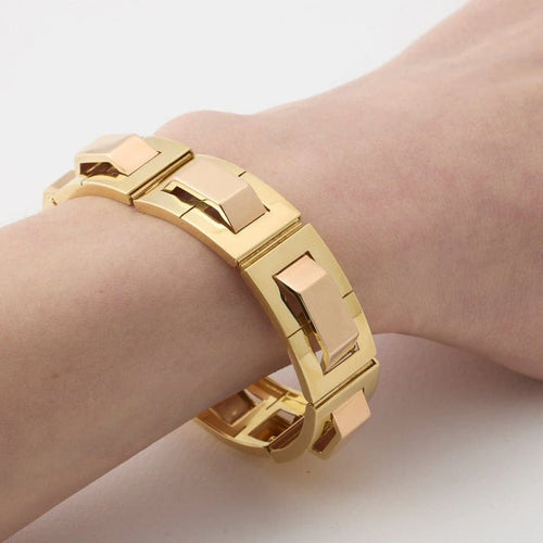 Bracelet Bracelet années 1940-1950 en or jaune et rose 750/1000 58 Facettes