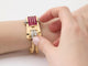 Montre Montre bracelet 1950 en or jaune et platine, diamants 58 Facettes