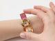 Montre Montre bracelet 1950 en or jaune et platine, diamants 58 Facettes