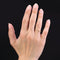 Bague 54 Alliance double ciselée en or jaune 18 carats 58 Facettes 25-145
