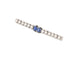 Broche Broche saphirs et diamants en or blanc 18 carats 58 Facettes
