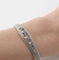 Bracelet Bracelet en or blanc 18 carats avec saphirs et diamants 58 Facettes