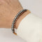 Bracelet Napoléon III - Bracelet rigide en or rose et diamants 58 Facettes
