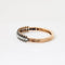 Bracelet Napoléon III - Bracelet rigide en or rose et diamants 58 Facettes