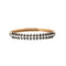 Bracelet Napoléon III - Bracelet rigide en or rose et diamants 58 Facettes