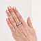 Bague 58 Bague vintage en platine 950 avec diamants taille brillant 58 Facettes