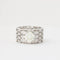 Bague 55 Bague en or blanc 750 avec diamants 58 Facettes