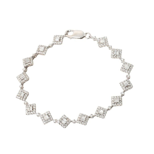 Bracelet Bracelet rivière en or blanc 750/1000 et diamants 58 Facettes