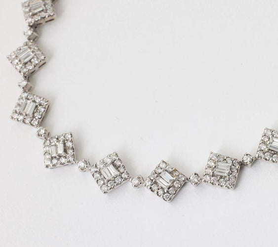 Bracelet Bracelet rivière en or blanc 750/1000 et diamants 58 Facettes