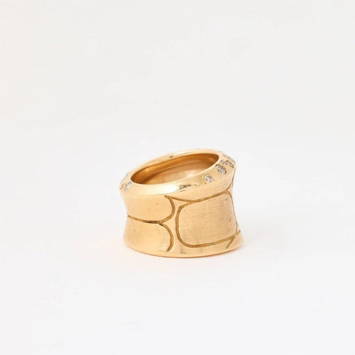 Bague 56 Pomellato Cocco - Bague en or rose avec diamants 58 Facettes