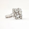 Bague 54 Bague en or blanc 750 avec diamants navettes et brillants 58 Facettes