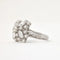 Bague 54 Bague en or blanc 750 avec diamants navettes et brillants 58 Facettes