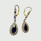 Boucles d'oreilles Art déco - Boucles d’oreilles en or 18 ct et platine, saphirs et diamants 58 Facettes A2636(873)