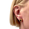 Boucles d'oreilles Boucles d'oreilles contemporaines en or 18k et rubis 58 Facettes Q913A