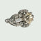 Bague 54 Bague contemporaine en platine 950 et diamants 58 Facettes