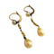 Boucles d'oreilles Boucles d'oreilles en or 18 ct avec perles 58 Facettes Q48B