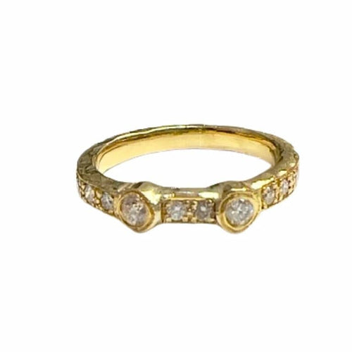 Bague 52 Bague de créateur moderne en or 18 carats avec diamants 58 Facettes Q58B