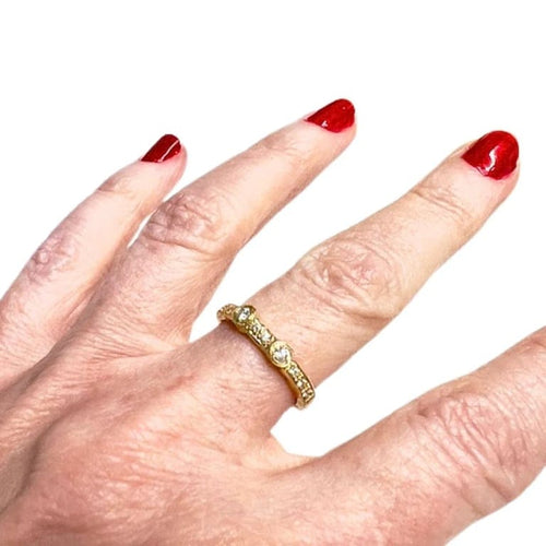 Bague 52 Bague de créateur moderne en or 18 carats avec diamants 58 Facettes Q58B