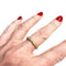 Bague 52 Bague de créateur moderne en or 18 carats avec diamants 58 Facettes Q58B