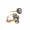 Boucles d'oreilles Boucles d’oreilles anciennes - Diamants en or jaune et argent 18 ct 58 Facettes Q145B
