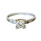 Bague 58 Bague design années 1950 en platine 950 avec diamants 58 Facettes A2325