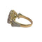 Bague 55 Bague Art déco - Diamants et rubis cabochon en or 18 kts et platine 58 Facettes Q197B