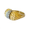 Bague 53 Bague rétro années 1940 en or 18 kt et diamants 58 Facettes A2225(596)