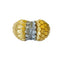 Bague 53 Bague rétro années 1940 en or 18 kt et diamants 58 Facettes A2225(596)