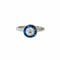 Bague 54 Bague Art déco en platine 950 avec diamants et saphirs 58 Facettes Q99B