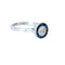 Bague 54 Bague Art déco en platine 950 avec diamants et saphirs 58 Facettes Q99B