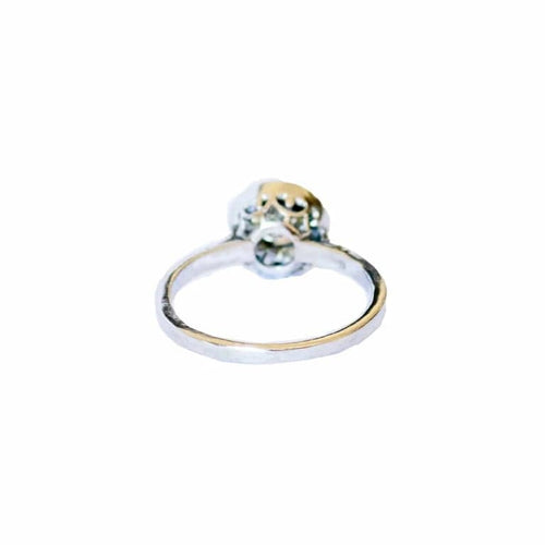Bague 54 Bague Art déco en platine 950 avec diamants et saphirs 58 Facettes Q99B